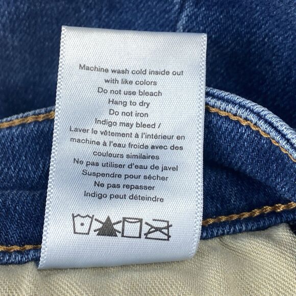 Rag & Bone Jeans 32 Womens High Rise Flare Raw Hem Stretch Blue Denim Boho - Picture 13 of 15